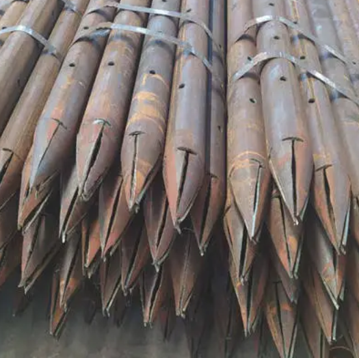 辽阳注浆管25/32/50/54/57等钳压式螺旋套筒式声测管厂家发货